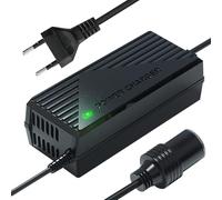 HIULLEN Convertisseur 220V vers 12V, Transformateur 220V 12V Allume Cigare, Transformateur Électriques Prise d'Allume Cigare de Voiture 15A Chargeur Secteur pour Gonfleur Pneu Aspirateur Réfrigérateur