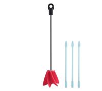 Hiunsia 1Set Mélangeur de Ciment Rouge Mélangeur Époxy pour Perceuse-5 Gallons Peinture et Résine Époxy Mélangeur Bétonnière