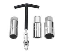Hiunsia Kit D'Outils de RéParation de Moto de Voiture Outil de Retrait de Bougie D'Allumage ouille 16Mm / 18Mm / 21MmT-Handle Wrench