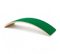 HIUOUIH Planche d’Équilibre pour Enfants en Bois avec Surface en Feutre Vert, Balance Board, Meilleure Adhérence, Bords Arrondis, Motricité, Coordination, Bascule Enfants et Adultes, 83 x 29,5 cm