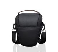 HIUOUIH Sac Appareil Photo SLR Sacoche Reflex BandoulièRe Etanche Anti-Shock Housse Pochette avec Amovible pour DSLR NuméRique Camera, Noir