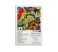 HIUSOUM Impression sur toile de chansons et instruments d'Adrianne Lenker - Impression sur toile - Cadeau idéal pour chambre - 20 x 30 cm - Style sans cadre