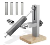 HIUYRFS Affûteur de Couteaux Professionnel Set avec Angle Fixe 10-30°, Aiguiseur de Cuisine avec 2 Blocs Diamantés Double Face pour Couteaux en Acier Inoxydable et céramique de Toutes Tailles