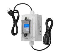 HIUYRFS Compteur Électrique Numérique Mobile 230 V, Compteur Mobile EEC 60 A, Compteur KWH Extérieur Étanche, Prise Industrielle LED avec Réinitialisation, Câble en Caoutchouc Portable