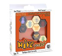 Huch! Jeu de voyage poche HIVE POCKET – Blanc et multicolore – 2 joueurs – Dès 9 ans