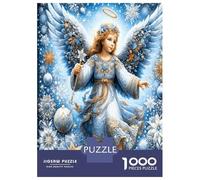 Hiver Ange Neige 1000 Pièces Coffret Puzzle Joie angélique Festive Puzzle Classique Carton Solide - Ultra Dur pour Couples, Top Noté, Activité Parfaite À La Maison 38x26cm/1000pcs