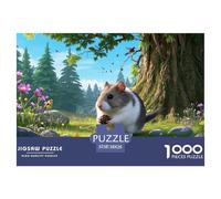 Hiver Blanc Hamster Nain Russe 1000 Piece Jigsaw Puzzle for Adults Family Challenge Toys Stress Relief Puzzle Exercise The Memory of The Brain for The Whole for Women, Gifts for Me