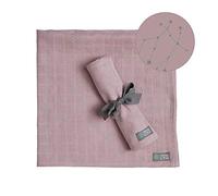 Hiver & Bloom Couverture Mousseline Lot de 2 GOTS, 68 x 68 cm, Stella Rose