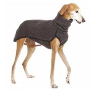 Hiver Chaud Coupe-Vent Résistant Au Froid Col Haut Chien Manteau Animaux Pull Pull pour Grands Danois Lévriers Pitbull Whippet,Gris Profond,M
