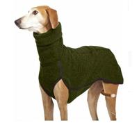 Hiver Chaud Coupe-Vent Résistant Au Froid Col Haut Chien Manteau Animaux Pull Pull pour Grands Danois Lévriers Pitbull Whippet,Vert,M