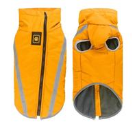 Hiver Chaud en Toison À Douille Doublée Grande Veste De Chien Veste Extérieure Étanche À Vent De Bulldogue Français Pug Labrador Manteau,Jaune,2XL