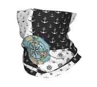 Hiver Chaud Extérieur, Carte du Monde Capitaine Boussole Aventure Nautique Marin Bandeau Cou Cache-Cou Randonnée Cyclisme Tube Écharpe Visage Bandana Guêtre