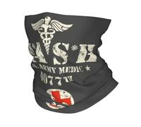 Hiver chaud extérieur, Mash Distressed Design Cou Guêtre UV Écran facial Hiver Mash 4077th Hawkeye Kinger Alan Alda Guerre Bandana Écharpe pour le cyclisme