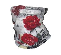 Hiver Chaud Extérieur, Personnalisé France Tour Eiffel Bandana Cou Cache-Cou Hommes Femmes Hiver Randonnée Ski Écharpe Guêtre Fleur Rose Visage Couverture