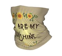 Hiver chaud extérieur, personnalisé Vous êtes mon soleil Bandana d’hiver Cache-cou Hommes coupe-vent Wrap Écharpe pour la randonnée tournesols fleur guêtre bandeau