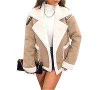 Hiver Chaud Polaire Manteaux Hiver Sweat Sweat Capuche Femme Veste Chaude Interieur Manteau Chic Mouton Pyjama Militaire Grande Taille Veste Hoodie Manteaux Impermeables Femme Jaune terreux L