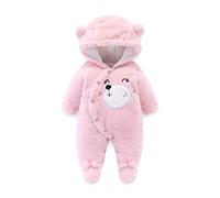Hiver Chaud Pyjama BéBé - Automne Body Nouveau Né Capuche Jumpsuit avec Gants Ours Combinaison Neige Combinaison Bebe Nettoyage Vadrouille avec Gants Et Chaussures Automne Moderne Unique