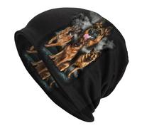 Hiver Chaud sans Bord Capuchon d’urinoir, Bonnet personnalisé Hiver Chaud Tricot Chapeau Cool Berger Chien Hip Hop Skullies Bonnets Casquettes Alsaciens Bonnet Chapeaux Casquette de Ski