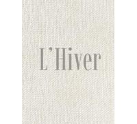 Hiver Decorative Book: A French-Inspired Winter Coffee Table & Shelf Styling Accent (Neutral Wool Cover)