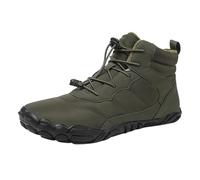 Hiver en Plein air Nouvelle Grande Taille Hommes et Femmes Cinq Orteils Bottes de Neige épaissie Coton Chaud antidérapant imperméable Bottes de Neige Hautes Femmes Chaussures Soft (Army Green, 36)