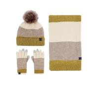 Hiver Ensemble Ensemble 3 Pièces D'hiver : Écharpe, Bonnet Et Gants, Extra Épais Chauds Ensemble Chaud et Doux(Yellow)