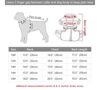 Hiver Épais Chaud Extérieur Imperméable Veste De Chien Réfléchissant,Noir,10
