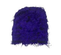 /Hiver Extérieur Mode Chapeau Tricot Couleur Unie Bonnet en Laine Hip Hop Chaud Bonnet en Laine, Violet foncé., taille unique