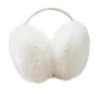 Hiver Fausse Fourrure Cache-Oreilles Chauffe-Oreille Protège Oreilles pour Femme Blanc