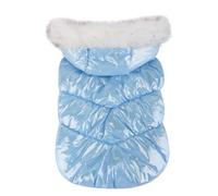 Hiver Fleece Chaud Chihuahua Pug Veste Yorkshire Veste À Sweat À Sweat À Chiens De Vent De Vent Imperméable À L'extérieur,Bleu,2XL