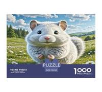 Hiver Hamster Blanc 1000 Pièces Puzzles pour Adultes, Défi Jouets, Cadeau, Jouet pour Enfant, Jeux Éducatif, Qualité Premium 70x50cm/1000pcs