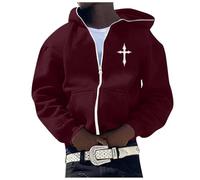 Hiver Homme Quotidien Mode Tendance Décontractée Veste Manteau Pour Toutes Les Occasions, Bordeaux, M