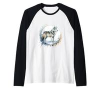 Hiver Neige Loup Loups Conte de Fées Manche Raglan