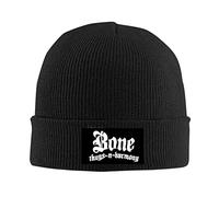 Hiver Okpk Rare Bone Thugs-N-Harmony Clip Plain Hat Hiver Warm Knit Beanie Cap Uni Schwarz, Schwarz, Einheitsgröße