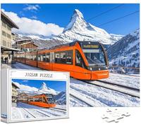 Hiver Puzzle 2000 Pièces Adultes, Grand Bois Puzzle Former Motif Désign, 100x70cm Jigsaw Bricolage Artisanat 14 Ans Activité Familiale Emballage Cadeau pour Decoration Murale Maison Chambre, Model392