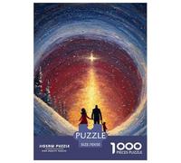 Hiver Romantique Puzzle De 1000 Pièces Le Cadeau Parfait pour La Famille Et Les Amis Lover's Noël Puzzle À Faire Soi-même pour Décoration D'intérieur,Cadeaux pour Adultes Et Enfants70x50cm/1000pcs