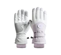 Hiver Ski Gants Chauds pour Hommes Cyclisme en Plein Air Non Épais Femme Couple Écran Agneau Alpaga Bandeau (Violet, A)