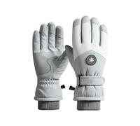Hiver Ski Gants Chauds pour Hommes Cyclisme en Plein Air Non Épais Femme Couple Écran Agneau Alpaga Bandeau (Gris foncé, A)