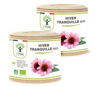 Hiver Tranquille Bio - Complément Alimentaire - Échinacée Curcuma Thym Eucalyptus Plantain Hysope - Système Immunitaire - Fabriqué En France - Vegan - 2x60 Gélules
