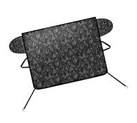 Hiver Voiture Pare-brise Housse Neige - Robuste Magnétique Fenêtre Protecteur, Imperméable UV Givre Glace Bouclier for SUV Berline Pick-up, Coupe-vent Pliable Tissu Oxford Anti-Neige Poussière