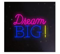 Hiverni néon de chambre Lampe d'ambiance apaisante pour grande taille pour rêver Panneau néon pour décoration murale