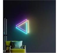 Hiverni néon de chambre Néon signe Enseignes Lumineuses Abstraites Au Pour Décorer Une Fenêtre Ou Un Mur De Fête 35cmx35cm(Une)