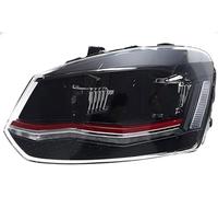 Hiverni Phare pour avant pour VW pour Polo 2011-2018, phare de style voiture, nouveau design pour, DRL pour HID Phares(Rouge,L)