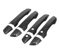 Hiverni poignée de porte extérieure de voiture Poignée de porte extérieure de voiture pour Civic 10e génération 2016-2021 style fibre de carbone extérieur noir(Carbon)
