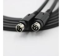 HiVi-Swan D100 & Edifier R1700BT Câble de liaison pour haut-parleur maître esclave 4 broches mâle vers mâle, câble audio en cuivre pur haute flexibilité, fil d'interconnexion double blindage