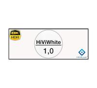 HiViLux Écran de projection ultra fin sans cadre - Blanc - Toile HiViWhite Cinema 1,0 - Gain 1,0 - 8K/4K/3D - Sans bordure