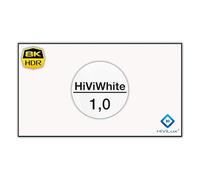 HiViLux Écran de projection ultra fin sans cadre - Blanc - Toile HiViWhite Cinema 1,0 - Gain 1,0 - 8K/4K/3D - Sans bordure