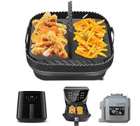 Hivio Airfryer Moule en silicone pour friteuse à air chaud Philips Airfryer XL 6,2L/Ninja Speedi ON400EU, accessoire Airfryer en silicone, friteuse à air chaud avec séparateurs pour friteuse à air