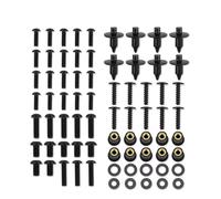 hivxwerm Compatible avec pour ZX10R 2008 2009 2010 Kit Complet De Boulons De Carénage, Vis, Écrous, Clips De Carénage Moto vis(Black)