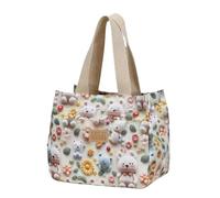 hiwhale Ours de mode imprimé polyvalent grande capacité sac à main travailleur de bureau déjeuner Bento sac fourre-tout