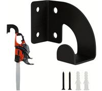 hiwhale Tronçonneuse Support Mural en Métal Heavy Duty Tronçonneuse Crochets Mural Tronçonneuse Support Robuste Jardin Électrique Outil Crochet